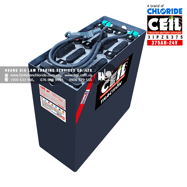Bình điện xe nâng CEIL (Chloride) 24V - 375Ah 3IPZS375