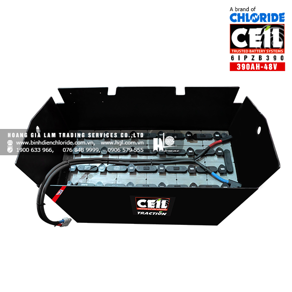 Bình điện xe nâng CEIL (Chloride) 48V - 390Ah 6IPZB390