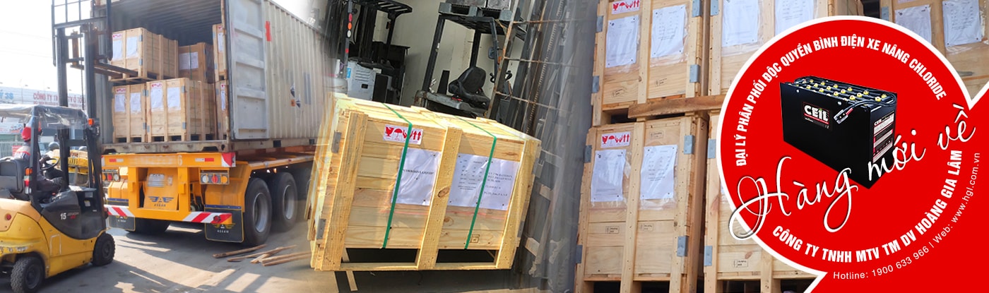 Hàng mới về 12/2019: Bình điện xe nâng CEIL (CHLORIDE)
