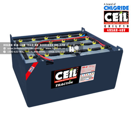 Bình điện xe nâng CEIL (Chloride) 48V - 495Ah EXILF19