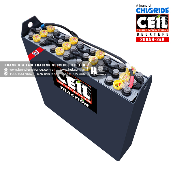 Bình điện xe nâng CEIL (Chloride) 24V - 200Ah BELXTEF5